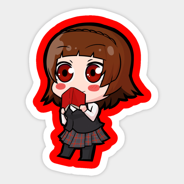 Chibi Makoto Niijima - Persona 5 Sticker by MangaXai